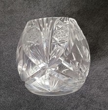 Kristallvase geschliffen Glasvase  Vase aus Glas