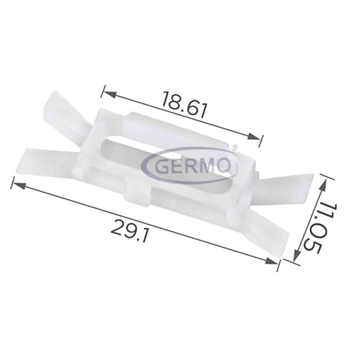 10x clip karosserie - 10x,