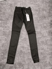 Damen Skinny Jeans Biker Style
