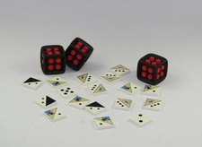 LEGO® Figur Würfel 3 Stück mit Fliesen Kacheln Ramses Gummiwürfel Spiel Ägypten