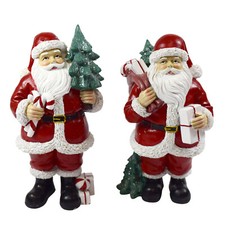 2x Dekofigur Weihnachtsmann