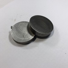 1x Zuschnitt Rund  Edelstahl 1.4301, Ø 48 x 9,6 mm hoch  (0226)