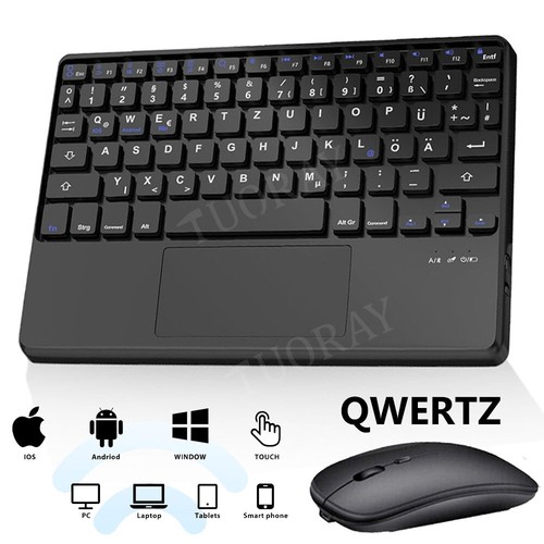 Qwertz bluetooth tastatur maus - bluetooth,