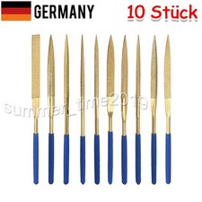 10x Diamant Feilen Set Satz Schlüsselfeile Nadelfeile Raspel Diamantfeile Metall