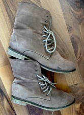 Kayla Shoes Wildleder Stiefeletten Beige Braun Größe 37