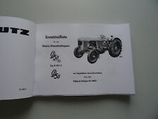 Ersatzteilliste Deutz D 50 S Typ D50.1 S und D 55 Z 1151-1 mit F4L712