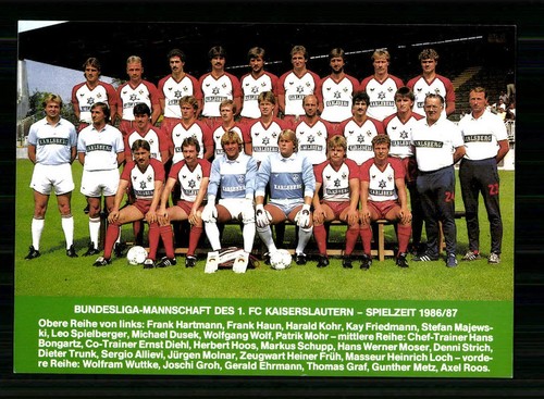 Original mannschaftskarte 1 - original,