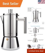 Espressokocher Edelstahl 4