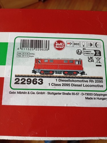 Lgb 22963 diesellok obb rot - 22963,