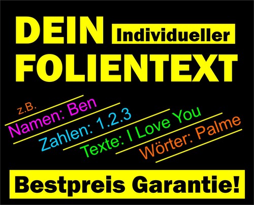 Wunschtext aufkleber - wunschtext,