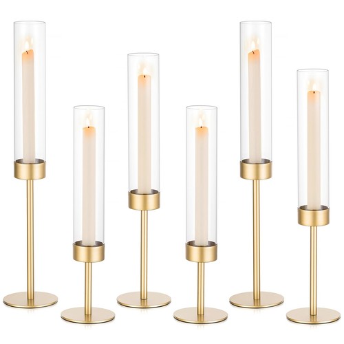 Kerzenhalter stabkerze gold - stabkerze,