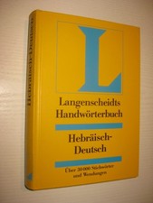 Langenscheidts Handwörterbuch Hebräisch-Deutsch. Lavy, Jaacov: