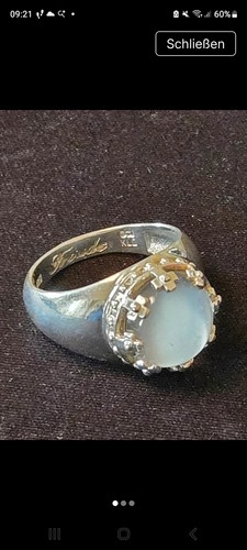 Ring mit mondstein 925 - ring,