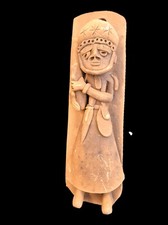 Figur Keramik "cangaceiro" Gesetzloser Tonfigur Brasilien vintage 27 cm imposant