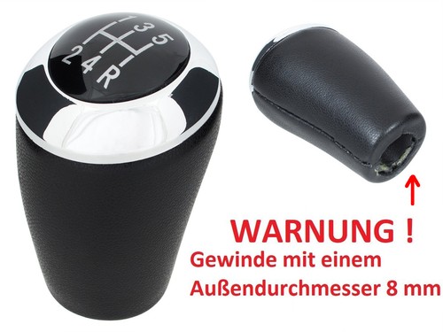 Schaltknauf schwarz - 5+r, +