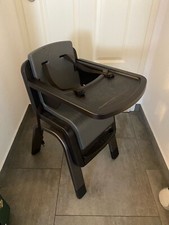 Joie Nuna Hochstuhl ZAAZ Kindersitz Kinderstuhl schwarz grau