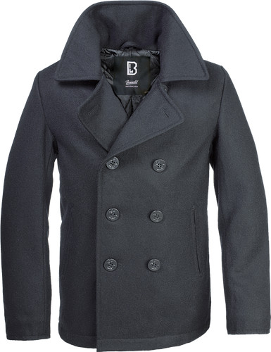 Jacke brandit pea coat schwarz - brandit,