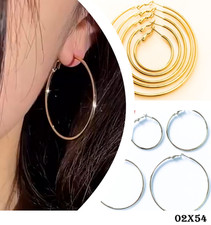 Damen Große Ohrringe Creole