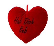 Herzkissen Plüschherz Hab