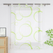 Raffrollo mit Schlaufen Kreise