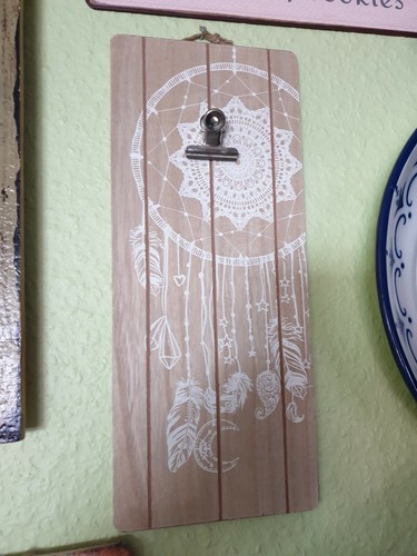 Memoboard braun weiß