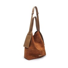 DAMEN LEDER TASCHE Wildleder XXL SHOPPER Beuteltasche Schultertasche Hobo Bag