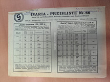 ISARIA Preisliste Nr.66 1951  Prospekt Traktor brochure M4