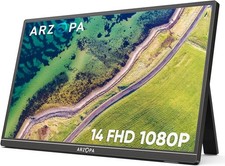 ARZOPA Portable Monitor, 14.0 Zoll 1920×1080 FHD IPS Tragbarer Monitor
