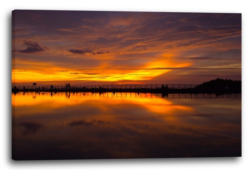 Lein wand bild - lein-wand-bild, sonnenuntergang