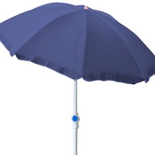 Ø2m Sonnenschirm rund Gartenschirm Strandschirm Schirm blau knickbar UV Schutz
