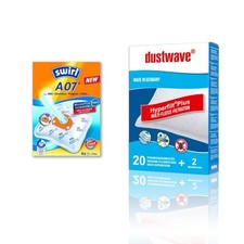 Original dustwave D19 Multi-Vlies-Staubbeutel oder Swirl A07 Staubsaugerbeutel