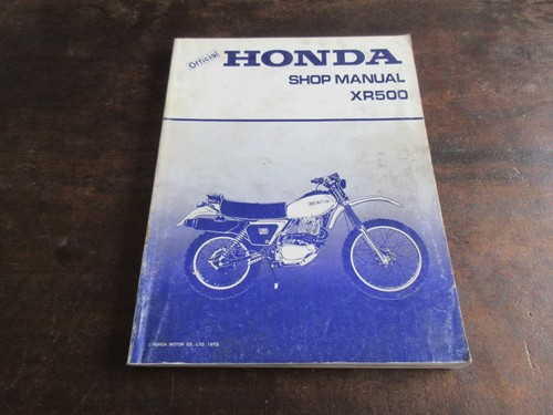 Honda xr500 1979 - xr500, shop