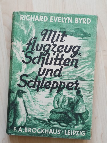 Byrd mit flugzeug - byrd, schlitten