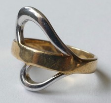 Designer Ring 925 Silber teils