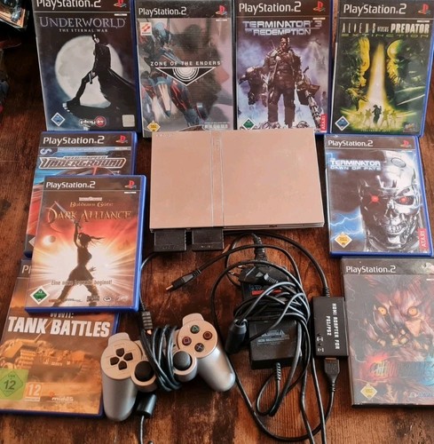 Playstation ps2 slim - 2, silber