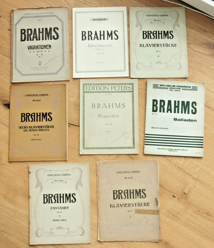 Klaviernoten konvolut brahms - klaviernoten,