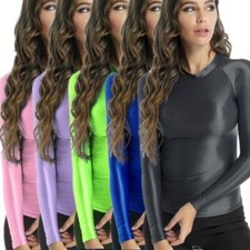 Damen Wetlook Shirt Glänzend