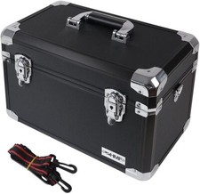 HMF Alu Transportkoffer Aufbewahrungskoffer Kamerakoffer schwarz Schutzkoffer