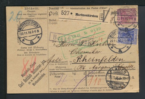 Deutsches reich paketkarte - reich,