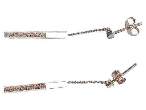 Fossil stab ohrringe kette - fossil, stab-ohrringe