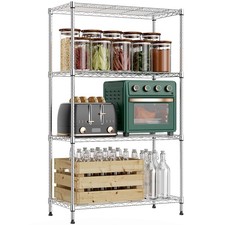 4-stöckiges Stahlregal Lagerregal Wohnzimmerregal Kellerregal Garagenregal