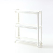 Küchenwagen mit 3 Ebenen,Rollwagen Nischenregal auf Rollen 54x18x71cm