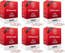 6x 180er Dr. Perl Filter Junior JuMax  = 1080 Aktivkohlefilter 9 mm  VAUEN SET