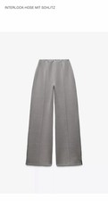 Damen interlock anzughose grau - interlock,
