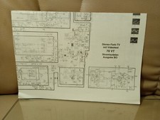 RFT 70 VT Stromlaufplan Farb TV mit Videotext Ausgabe BO