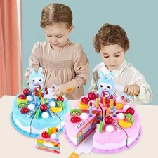Kinder Kuchen Spielzeug Set – DIY Geburtstagskuchen & Obst Schneideset