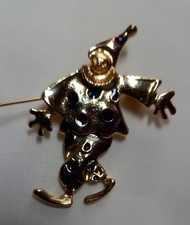 schöne Brosche Harlekin