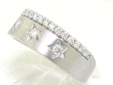 Brillant Platin Ring 950 Platin 19 Brillanten 0,30ct  Top Wesselton VS