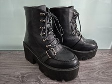 Stiefel schwarz kunstleder - stiefel,