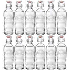 12 Bügelflaschen 1200ml Officina 1825 Glasflaschen Trinkflaschen Bormioli Rocco
